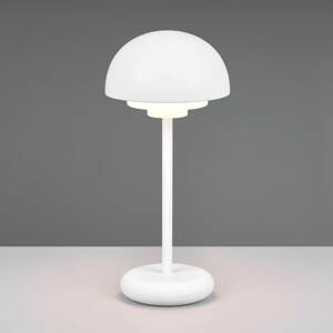 Reality Leuchten Stolní lampa LED Elliot IP44 baterie stmívač bílá