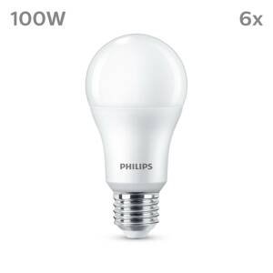 Philips Philips LED žárovka E27 13W 1521lm 4000K matná 6ks