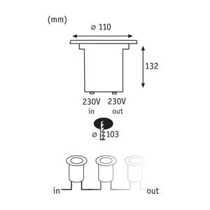 Paulmann Paulmann Special Line LED podlahové světlo Ø11cm