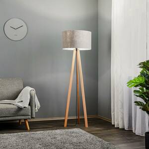 Rothfels Rothfels Arim trojnohá stojací lampa buk plsť šedá