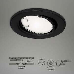 Briloner LED podhledové světlo Fit Move S CCT RGB 3ks černá