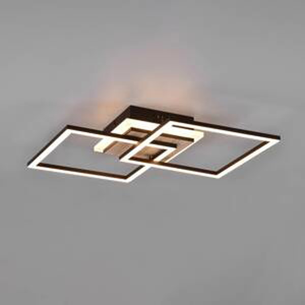 Reality Leuchten LED stropní světlo Giro 3 zdroje hranaté, ovladač