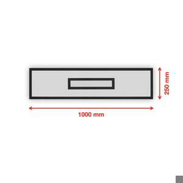Telefunken LED panel Centerback CCT RGB 100x25cm černá