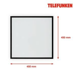 Telefunken LED panel Magic Fully černá CCT RGB 45x45cm