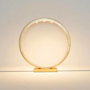 Holländer LED stolní lampa Asterisco kruhová zlatá stmívač