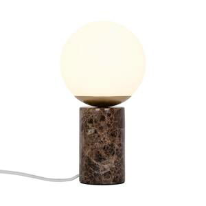 Nordlux Stolní lampa Lilly Marble podstavec mramor, hnědá