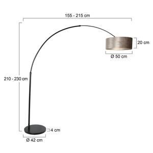 Steinhauer Stojací lampa Sparkled Light oblouk černá/stříbrná