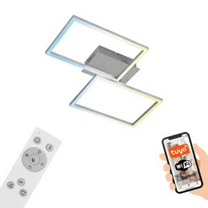 Briloner LED stropní světlo Frame S, dim, CCT, 50x38,8cm