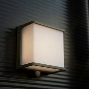 Eco-Light LED solární nástěnné světlo Doblo senzor, 15cm