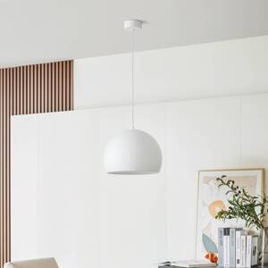 Lucande Lucande Lythara LED závěsné světlo bílá mat Ø 40cm