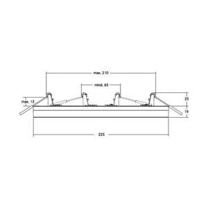 BRUMBERG BRUMBERG Moon Midi LED stropní panel RCCCT Ø22,5cm