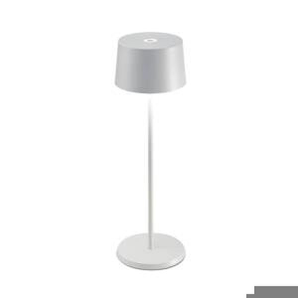 Zafferano Zafferano Olivia 3K dobíjecí stolní lampa IP65 bílá