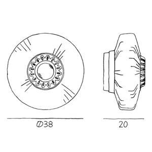 DESIGN BY US Nástěnné svítidlo New Wave Optic XL, jantarové, oční koule, zástrčka