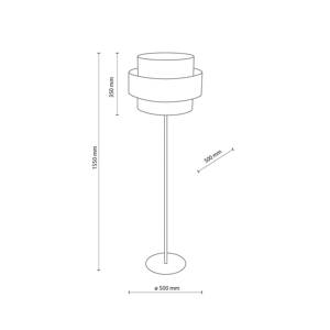 TK Lighting Stojací lampa Calisto, juta, válec, přírodní hnědá, výška 155 cm