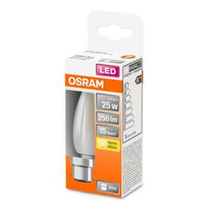 OSRAM OSRAM LED žárovka-svíčka B22d 2,5W 2 700 K matná