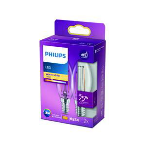 Philips Philips LED svíčka filament E14 2W 2 700K 2ks