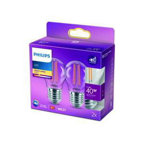 Philips Philips LED žárovka E27 P45 4,3W filament 2700K 2k