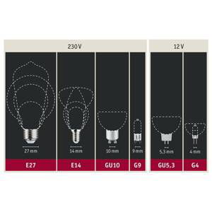 Paulmann Paulmann LED globe E27 G125 Inner Shape 4W zlatá