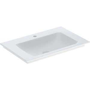 Geberit ONE - Umyvadlo nábytkové 750x480x140 mm, bez přepadu, s otvorem pro baterii, KeraTect, bílá 505.010.01.2