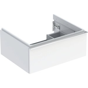 Geberit iCon - Umyvadlová skříňka 592x247x476 mm, 1 zásuvka, lesklá bílá 502.310.01.2