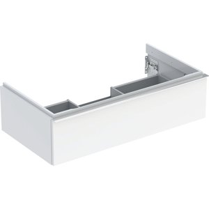 Geberit iCon - Umyvadlová skříňka 888x247x476 mm, 1 zásuvka, lesklá bílá 502.312.01.2