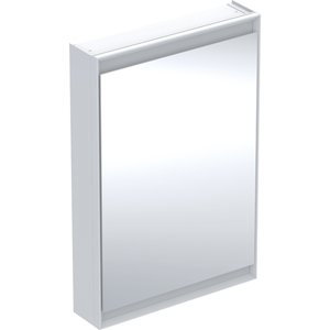 Geberit ONE - Zrcadlová skříňka s LED osvětlením, 600x900x150 mm, panty vlevo, bílá 505.810.00.2