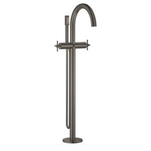 Grohe Atrio - Vanová baterie do podlahy, s otočným výtokem, kartáčovaný Hard Graphite 25044AL3