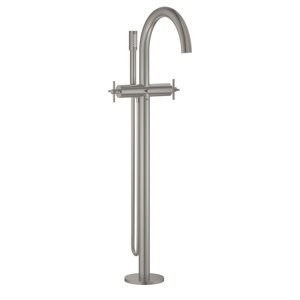 Grohe Atrio - Vanová baterie do podlahy, s otočným výtokem, supersteel 25044DC3