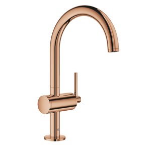 Grohe Atrio - Umyvadlová baterie s výpustí a otočným výtokem, velikost L, Warm Sunset 32042DA3