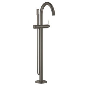 Grohe Atrio - Vanová baterie na podlahu, s otočným výtokem, kartáčovaný Hard Graphite 32653AL3