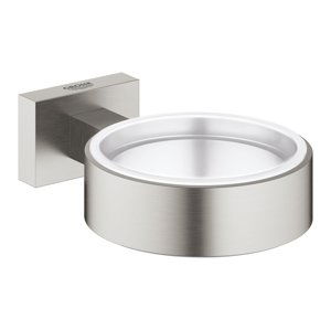 Grohe Essentials Cube - Držák skleničky/mýdelníku, supersteel 40508DC1