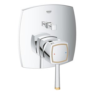 Grohe Grandera - Baterie pod omítku pro 2 spotřebiče, chrom/zlatá 24068IG0