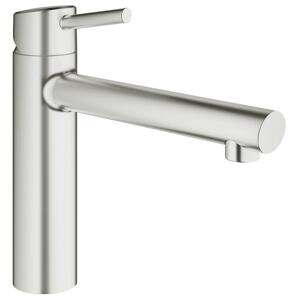 Grohe Concetto - Páková dřezová baterie, supersteel 31128DC1