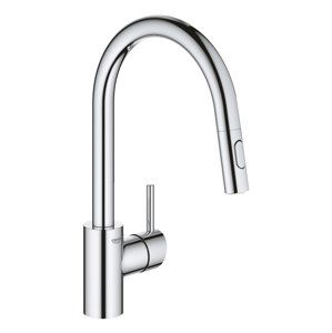 Grohe Concetto - Dřezová baterie s výsuvnou sprškou, chrom 31483002