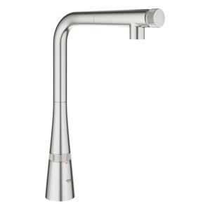 Grohe Zedra SmartControl - Dřezová baterie s výsuvnou koncovkou, SmartControl, supersteel 31593DC2