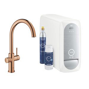 Grohe Blue Home - Dřezová baterie s chladícím zařízením a filtrací, Warm Sunset 31455DA1