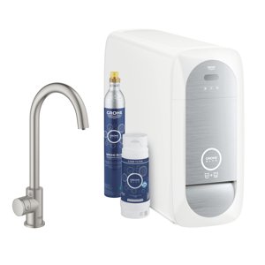 Grohe Blue Home - Dřezový ventil Mono Connected, s chladícím zařízením a filtrací, supersteel 31498DC1