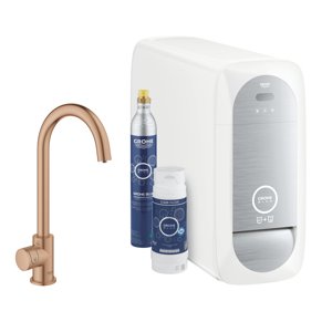 Grohe Blue Home - Dřezový ventil Mono Connected, s chladícím zařízením a filtrací, kartáčovaný Warm Sunset 31498DL1