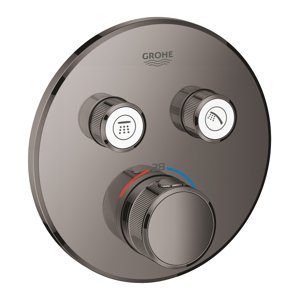 Grohe Grohtherm SmartControl - Termostatická sprchová baterie pod omítku, 2 ventily, Hard Graphite 29119A00