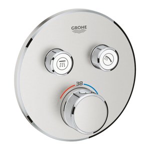 Grohe Grohtherm SmartControl - Termostatická sprchová baterie pod omítku, 2 ventily, supersteel 29119DC0