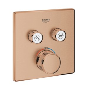 Grohe Grohtherm SmartControl - Termostatická baterie pod omítku se 2 ventily, kartáčovaný Warm Sunset 29124DL0