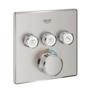 Grohe Grohtherm SmartControl - Termostatická baterie pod omítku, 3 ventily, supersteel 29126DC0