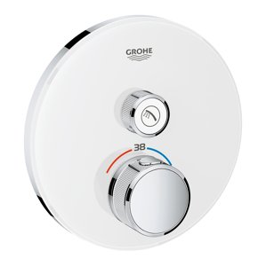 Grohe Grohtherm SmartControl - Termostatická sprchová baterie pod omítku s 1 ventilem, měsíční bílá 29150LS0