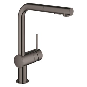 Grohe Minta - Dřezová baterie s výsuvnou sprškou, Hard Graphite 30274A00