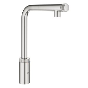 Grohe Minta SmartControl - Dřezová baterie s výsuvnou koncovkou, SmartControl, supersteel 31613DC0