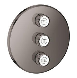 Grohe Grohtherm SmartControl - Třícestný ovladač pod omítku, Hard Graphite 29122A00