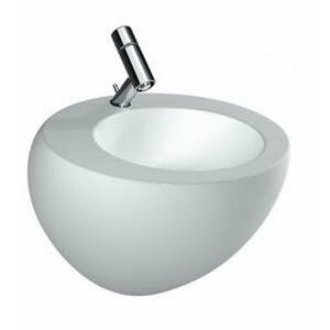 Laufen Il Bagno Alessi One - Umyvadlo s integrovaným sloupem, 520x530x850 mm, 1 otvor pro baterii, s LCC, bílá H8119714001041