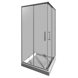 Jika Lyra plus - Sprchový kout 880-900x880-900 mm, bílá/čiré sklo H2513820006681