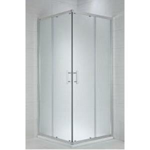 Jika Cubito Pure - Sprchový kout 880-898x880-898 mm, Jika Perla Glass, stříbrná/čiré sklo H2512420026681