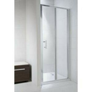 Jika Cubito Pure - Sprchové dveře skládací 800 L/P, sklo dekor arctic, stříbrná lesklá H2552410026661